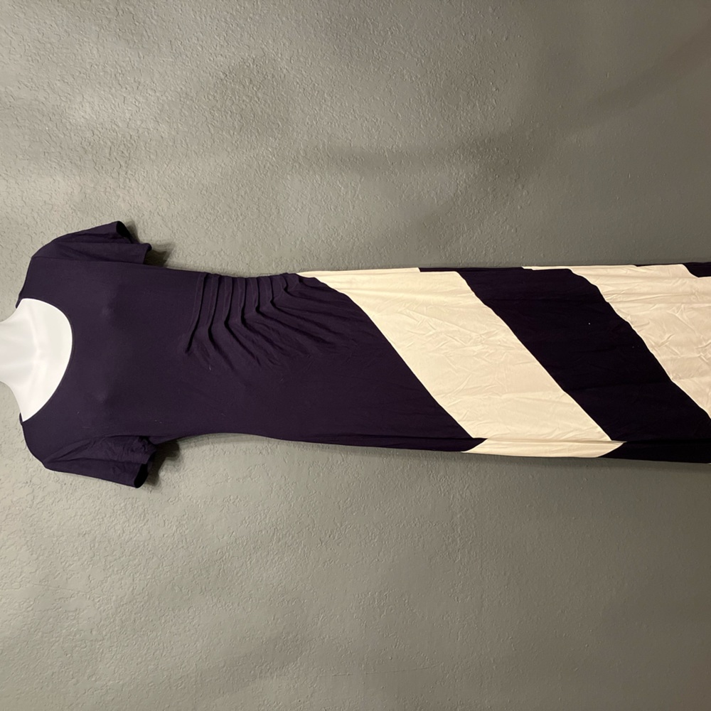 Navy blue and white nice dress